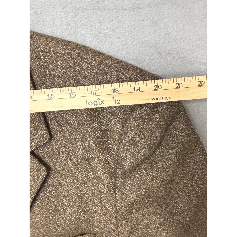 Hart Schaffner Marx Comfort Parisian Brown Wool Blazer Sport Coat 44L USA Made